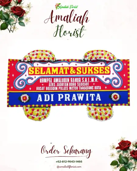 Papan Bunga Ucapan Selamat Kendawangan