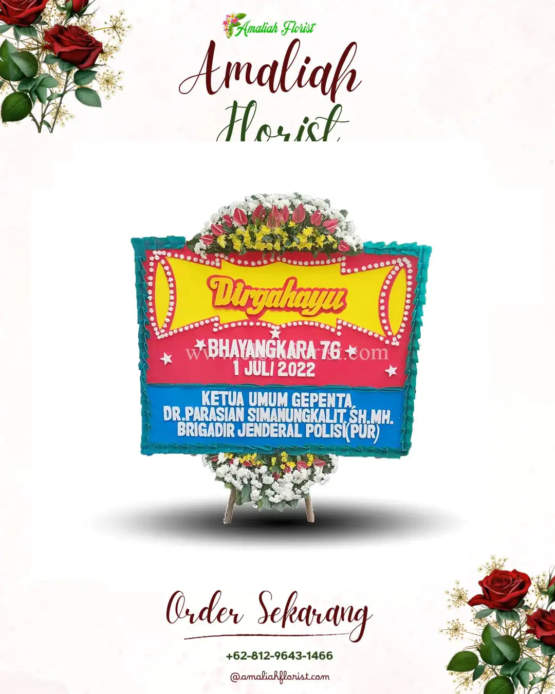 Papan Bunga HUT Ulang Tahun Kendawangan